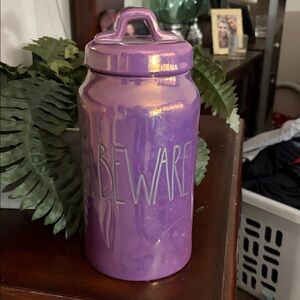 Rae Dunn Lavender Ceramic Storage Jar